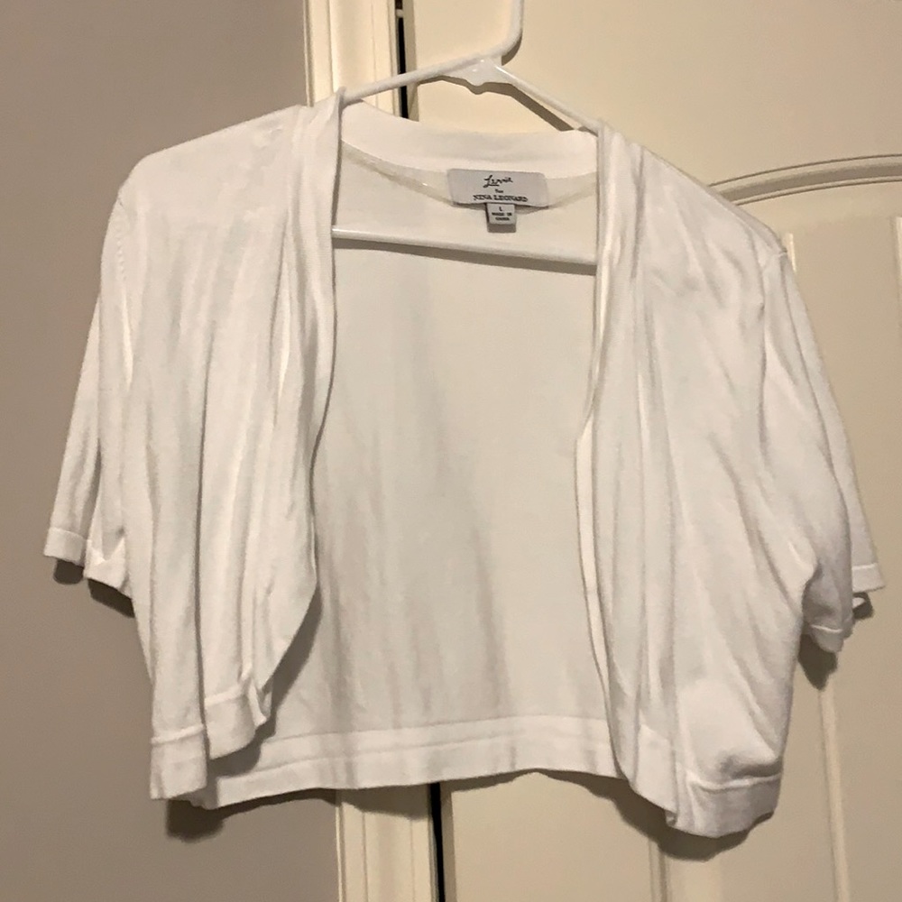 Lennie - Short Sleeved, Cropped Shrug - Large